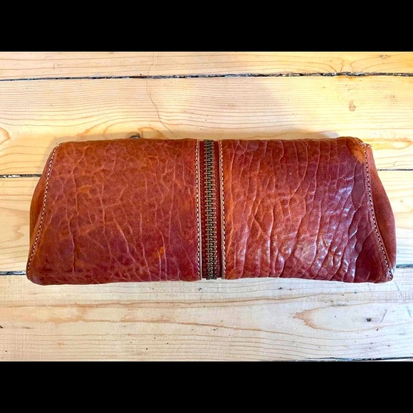 Kooba real leather brown clutch - Picture 2 of 4